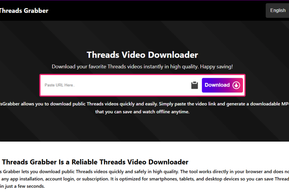 Downloading Threads video